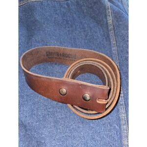 Smith + Rogue Italian Saddle Leather Belt - Brown Men's Size 44 - 1.5in Wide